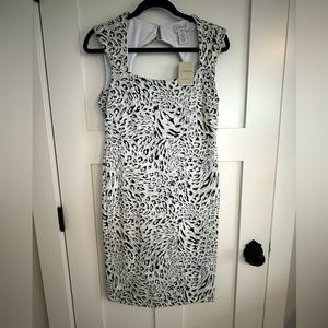 Animal Print Work Dress